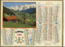 ALMANACH  DES POSTES ET DES TELEGRAPHES(   1968 La Chaine Des Aravis - Formato Grande : 1961-70