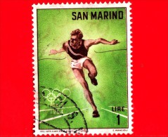 SAN MARINO - Usato - 1964 - Olimpiadi Di Tokio - 1 L. • Corsa Maschile - Oblitérés