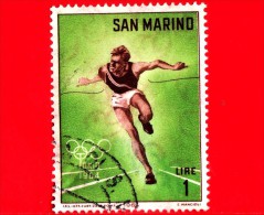 SAN MARINO - Usato - 1964 - Olimpiadi Di Tokio - 1 L. • Corsa Maschile - Usados