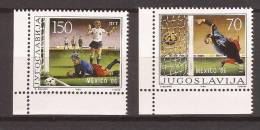 1986X   2152-53  JUGOSLAVIJA CALCIO MESSICO FOOTBALL MNH - 1986 – Mexico