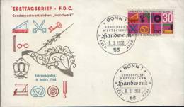 Germany-Envelope Occasionally 1968-Masonic Signs;signes Maçonniques;Freimaurer Zeichen - Freemasonry