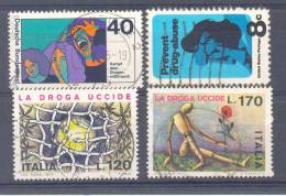 Lot Timbres " Lutte Antidrogues " Obliterés - Droga