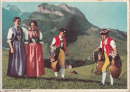 SVIZZERA-SCHWEIZ-SUISSE-APPENZELLER IN FESTTRACHT VG 1957-BELLA  ORIGINALE D´EPOCA 100% - Appenzell