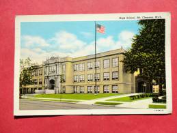 Mt. Clemens MI  High School 1945 Cancel----ref 677 - Other & Unclassified