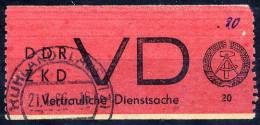 DDR 1965 Official: Vertrauliche Dienstsache Label, Used.  Michel 1A  Cat. €55 - Sonstige & Ohne Zuordnung