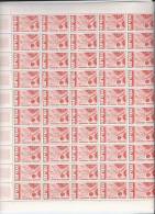 Feuille Complète De  50 Timbres Du N°  1455, Europa 1965. - Feuilles Complètes