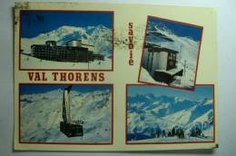 D 73 - Val Thorens - La Staion Sous La Neige Et Le Téléphérique De La Cime Caron - Val Thorens