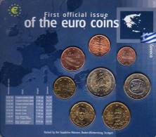 EURO-Einführung Griechenland 2002 Stg 30€ Stempelglanz Der Staatlichen Münze Stuttgart Set Coin Of Germany - Grèce