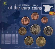 EURO-Einführung Spanien 2002 Stg 25€ Stempelglanz Der Staatlichen Münze Stuttgart Set Coin Of Germany - Spagna