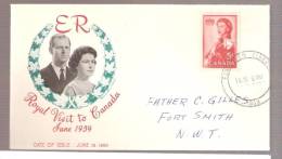 FDC Royal Visit To Canada 1959 - 1952-1960