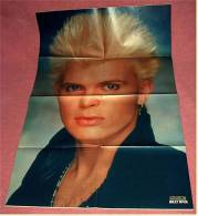 Musik Poster :  Billy Idol  -  Rückseitig Shaky - Kalender 1984 Aus Der Popcorn - Plakate & Poster