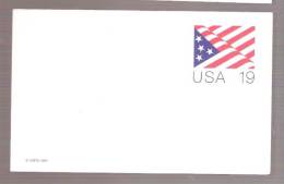 Postal Card - US Flag - 1981-00