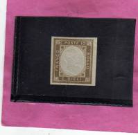 ANTICHI STATI REGNO ITALIA REGNO DI SARDEGNA1861 CENTESIMI 10 GRIGIO BISTRO CHIARO MNH - Mint/hinged