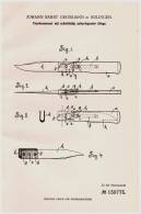 Original Patentschrift - J. Grossjahn In Solingen ,1901, Messer Mit Aufspringender Klinge , Sprungmesser , Taschenmesser - Armes Blanches