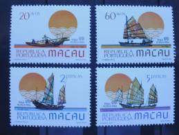 Macau 528/34 ++ Postfrisch MNH, Internationale Briefmarkenausstellung PHILAKOREA ’84, Seoul: Boote - Ongebruikt