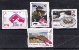 NEPAL  1997 Tourism Serie, Visit Nepal., 4v Complete Set. MNH.(**) - Buddhism