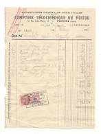 Facture, Comptoir Vélocipédique Du Poitou - Poitiers (86) - 1944 - Frais De Port : € 1.55 - Autres & Non Classés