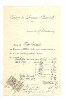 Facture, Cabinet Du Dr Amirault - 1903 - Frais De Port : € 1.55 - Autres & Non Classés