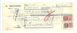 Lettre De Change, A. Michard - Régny (43) - 1951 - Frais De Port : € 1.55 - Bills Of Exchange