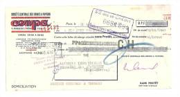 Lettre De Change, Sté Centrale Des Usines à Papier "Cenpa" - Paris (75) - 1953 - Frais De Port : € 1.55 - Bills Of Exchange