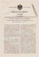 Original Patentschrift - W. Bock In Prinzenthal B. Bromberg , 1901 , Abwurfwagen Für Transportbänder , Erz , Kohle !!! - Machines