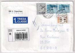 Slovakia 2012. International Registered Letter Trnava Hora Postmark - Cartas & Documentos