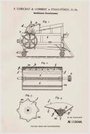 Original Patentschrift - Urbschat & Gombert In Stallupönen , Ostpreussen , 1898 , Dreschtrommel , Landwirtschaft !!! - Machines