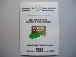 Zypern Türkisch Yearset Präsentation Pack, Jahreszusammenstellung 1988 ++ MNH - Unused Stamps