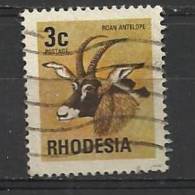 RHODESIA 1974 - ANIMAL 3 - USED OBLITERE GESTEMPELT USADO - Rhodesië (1964-1980)