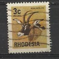 RHODESIA 1974 - ANIMAL 3 - USED OBLITERE GESTEMPELT USADO - Rhodésie (1964-1980)