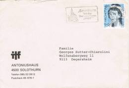 Carta SOLOTHURN (Suiza) 1990.Flamme Ambassadoren Stadt - Briefe U. Dokumente