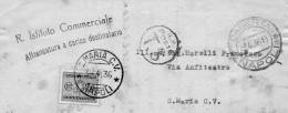 1936 LETTERA CON ANNULLO  S.MARIA CAPUAVETERE   NAPOLI - Portomarken