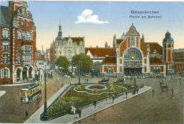 Gelsenkirchen, Partie Am Bahnhof, Strassenbahn, Um 1910/20 - Gelsenkirchen