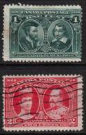 Canada Scott 97/98 - SG189/190, 1908 Tercentenary Of Quebeq 1c & 2c Used - Oblitérés