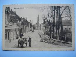 Ma Réf: 47-20-4.               DOEL-AAN-SCHELDE     Dorpzicht Naar De Kerk.   ( Teinte Bistre ). - Beveren-Waas