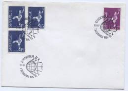 HANDBALL, Pallamano - VM Stockholm, Sweden, 1967. Envelope - Balonmano