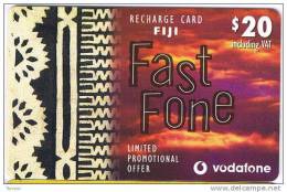 Fiji, $20, Vodafone Recharge Card, Fast Fone, Limited Promotional Offer. - Fidschi