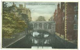 UK, St. John's Bridge Of Sighs, Cambridge, 1947 Used Postcard [11629] - Cambridge