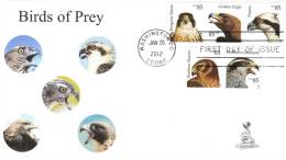 Birds Of Prey First Day Cover, From Toad Hall Covers, #6 Of 6 - 2011-...