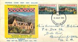 1965 Wellington Prrovincial Buildings 1860  SG830 X 2 - FDC