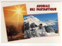 Carte Postale AVORIAZ SKI FANTASTIQUE 1992  HAUTE SAVOIE Multi Vues - Avoriaz