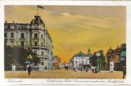 CPSM KARLSRUHE (Allemagne-Bade Wurtemberg) - Blick Vom Hotel Germania Nach Dem Marktplatz - Karlsruhe