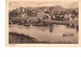 Saalfeld Thüringen Brücke Ruderboot Wohnhäuser Sw 23.9.1924 Nach Chemnitz - Saalfeld