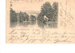 Litho Gruß Von Wilhelmshöhe Mit See Sw Gel. 22.5.1897 Nach Duderstadt - Kassel