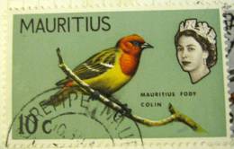 Mauritius 1965 Bird Mauritius Fody Colin 10c - Used - Maurice (...-1967)