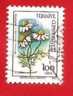 TURCHIA - TURKEY - USATO - 1985 - FIORI - CAMOMILLA - 1 LIRA - Gebraucht