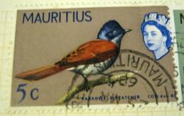 Mauritius 1965 Bird Paradise Flycatcher 5c - Used - Mauricio (...-1967)