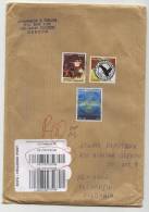 Mailed Cover (letter) With Stamps  From Greece To Bulgaria - Briefe U. Dokumente