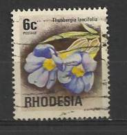 RHODESIA 1974 -FLOWER 6 - USED OBLITERE GESTEMPELT USADO - Rhodesia (1964-1980)
