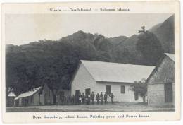 CPA ILES SALOMON - VISALE - GUADALCANAL - BOYS DORMITORY, SCHOOL HOUSE - Solomoneilanden